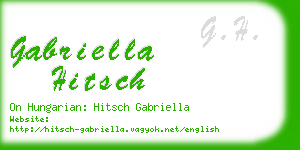 gabriella hitsch business card